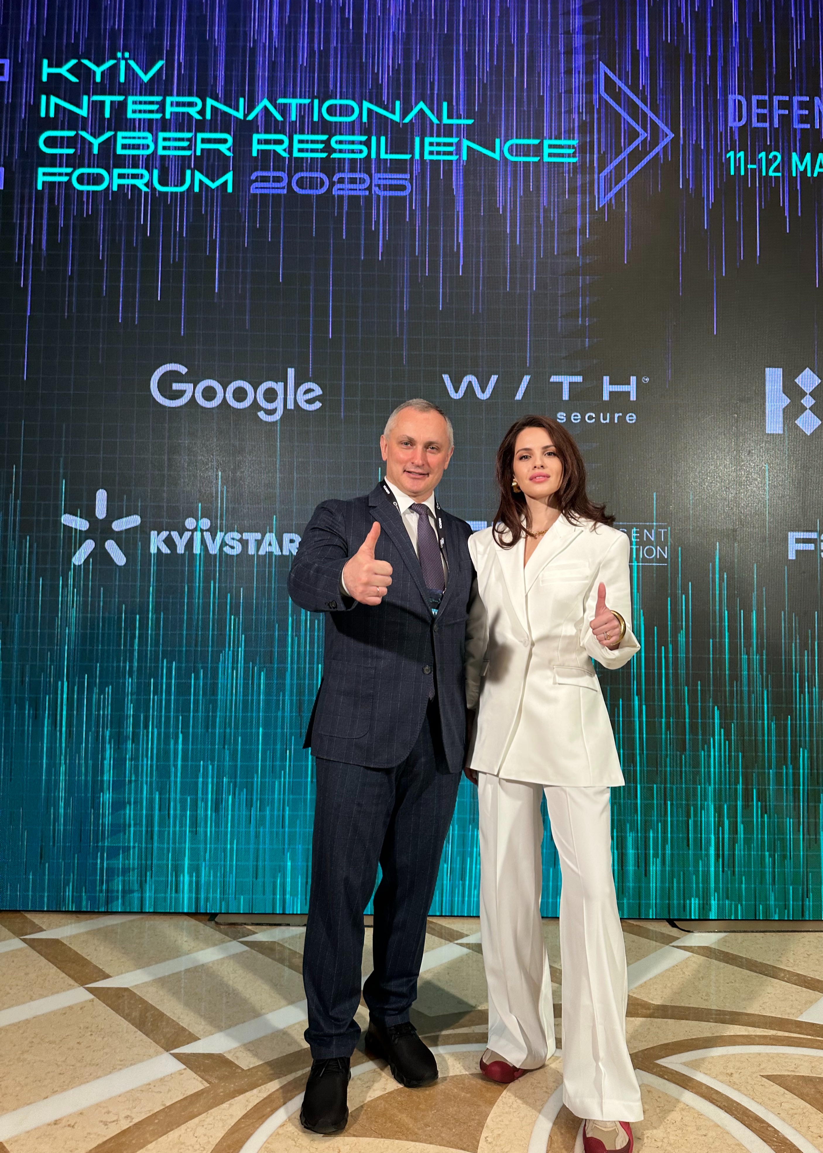 Anna Bon and Serhii DEMEDIUK, Deputy Secretary of the National Security and Defence Council of Ukraine, Police General of the 3rd rank